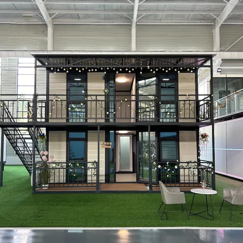 2 Story Container House Prefabricated 20ft 40ft Expandable Container House for Sale Shipping Prefab Tiny Home Granny Flat Home Office