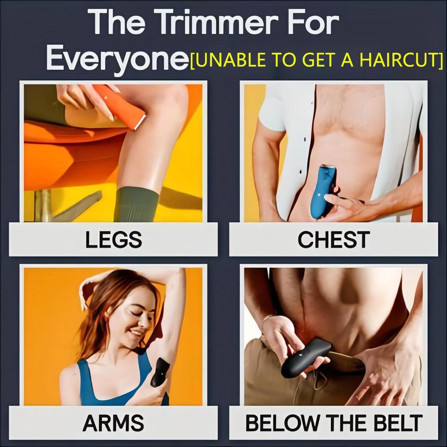 Body Hair Trimmer Men - Pubic Hair Trimmer with Ceramic Blade Heads, Ball Shaver for Private Parts with LED Light & Display, Body Shavers Groomer IPX7 Waterproof for Wet/Dry Use
