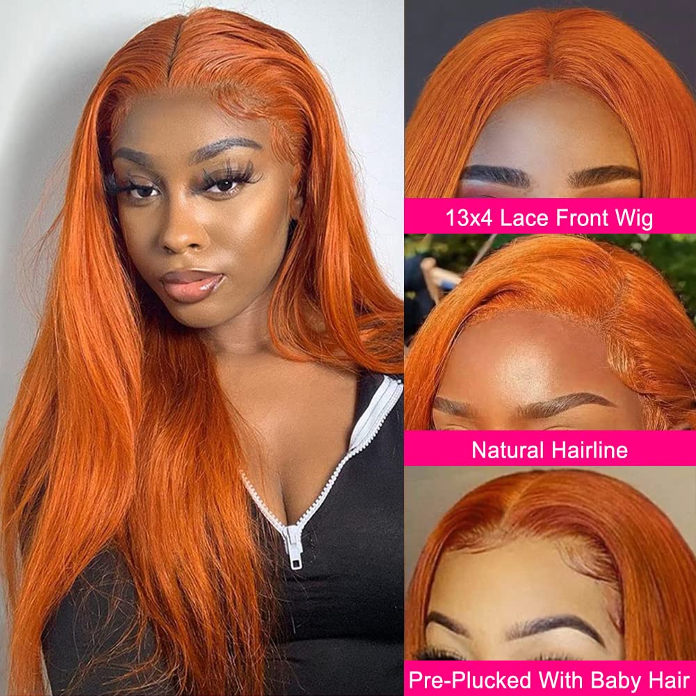 Subella HD Lace Front Wigs Human Hair Pre Plucked Straight 220% Density 13x5 HD Lace Frontal Wig With Baby Hair 12A Transparent Human Lace Wigs For Black Women (26inch)