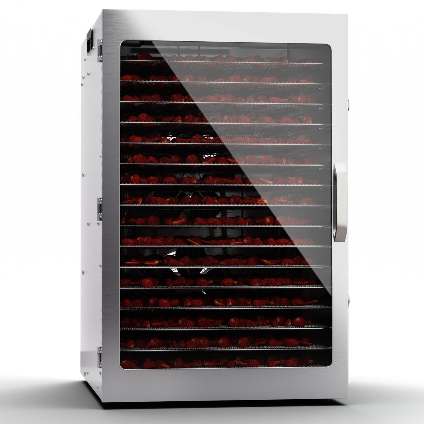 Klarstein dehydrator, dehydrator for Vegetables, Fruit, Meat, 1500 W Stainless Steel dehydrator, Drying Machine with 16 Metal grids, dehydrator h 24 H Timer & Touch Display,Food dehydrator