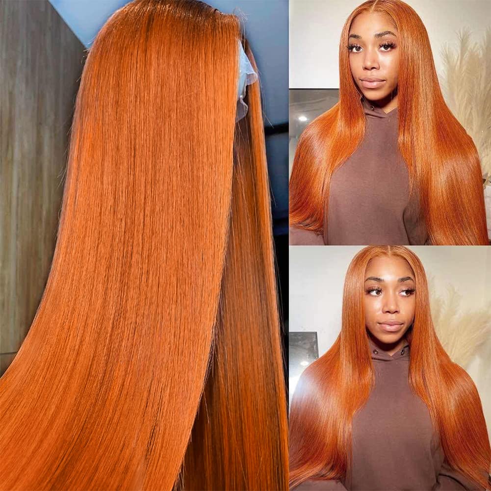 Subella HD Lace Front Wigs Human Hair Pre Plucked Straight 220% Density 13x5 HD Lace Frontal Wig With Baby Hair 12A Transparent Human Lace Wigs For Black Women (26inch)
