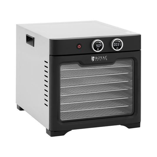 Royal Catering Food Dehydrator - 8 Shelves - 26L - 800W - Stainless Steel