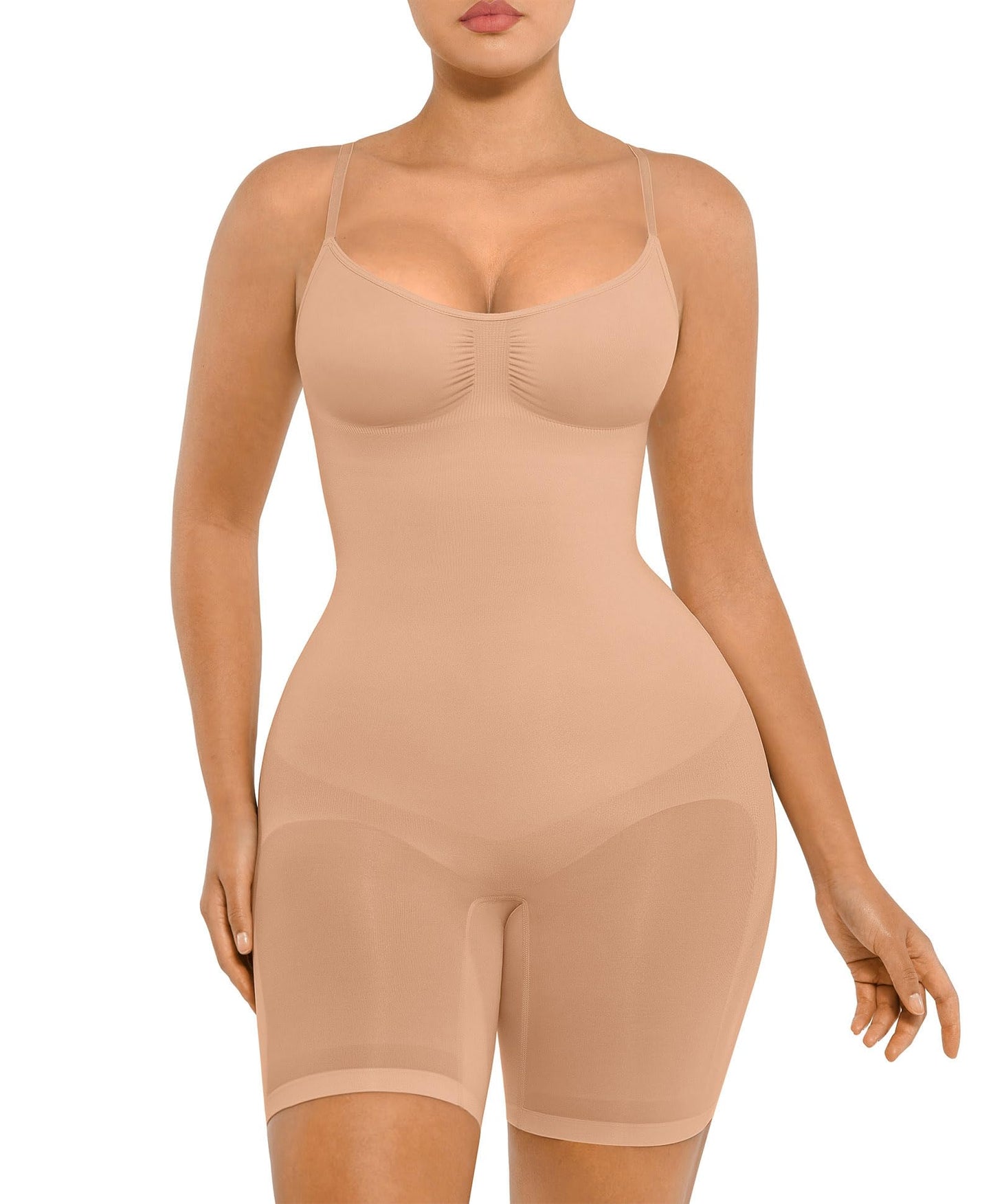 FeelinGirl Comfortable Full Bodysuit for Women Butt Lifter Seamless Shapewear for Women Tummy Control Thigh Slimmer