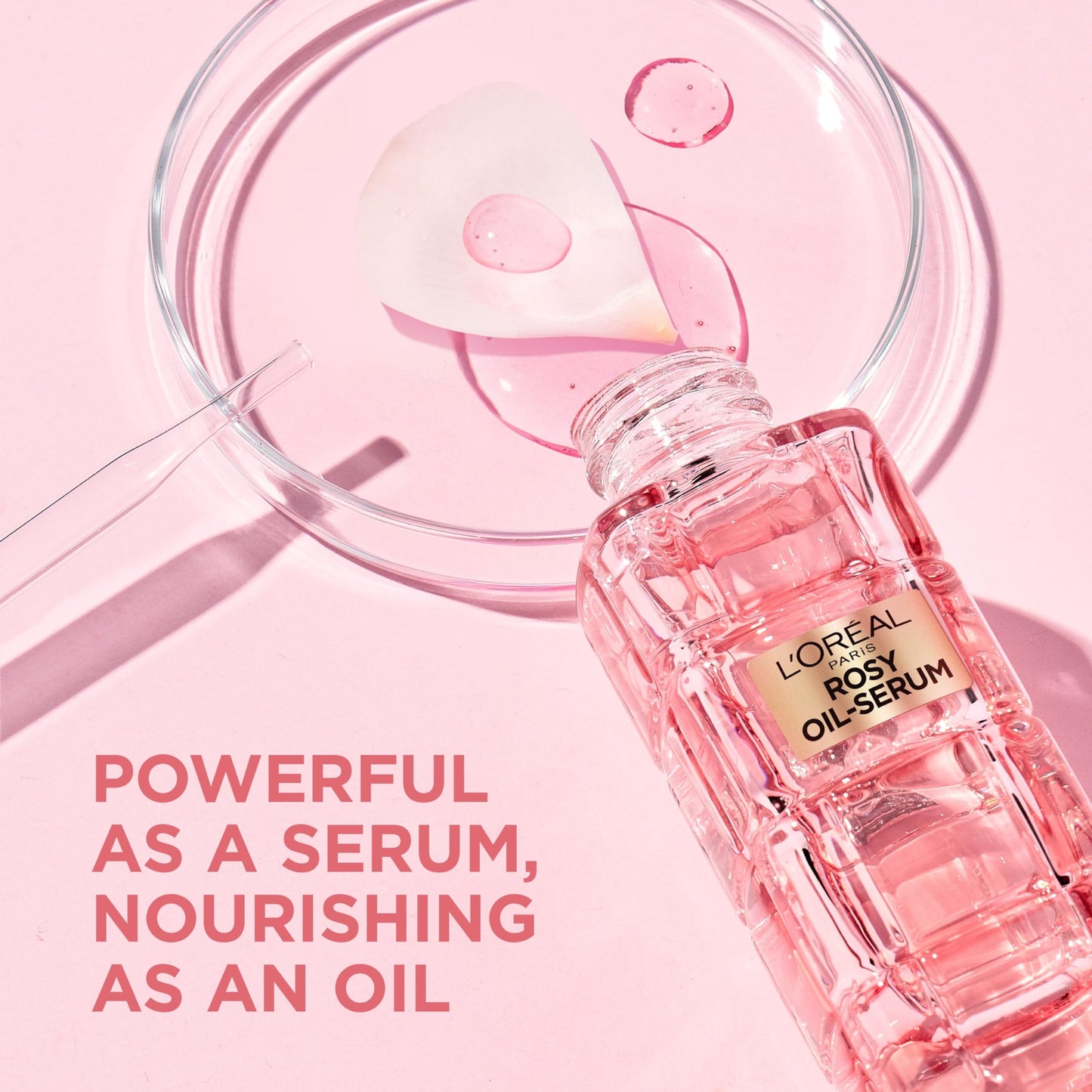 L'Oreal Paris Age Perfect Golden Age Rosy Oil Face Serum, Infused with Peony Cells, Visibly Boosts Skin Radiance & Brightens Complexion for a Healthy Glow, 30ml