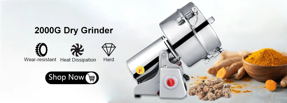 BioloMix 800g 700g Grains Spices Hebals Cereals Coffee Dry Food Grinder Mill Grinding Machine Gristmill Flour Powder crusher