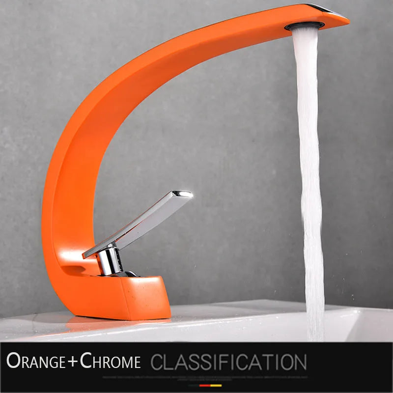 Rozin Black Bathroom Basin Faucet Deck Mounted Single Level Chrome Washing Basin Hot Cold Water Mixer Tap Faucets Luxury Style