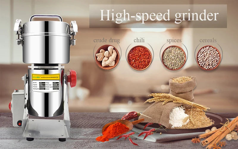 BioloMix 800g 700g Grains Spices Hebals Cereals Coffee Dry Food Grinder Mill Grinding Machine Gristmill Flour Powder crusher