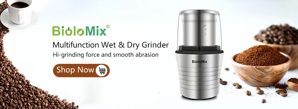 BioloMix 800g 700g Grains Spices Hebals Cereals Coffee Dry Food Grinder Mill Grinding Machine Gristmill Flour Powder crusher