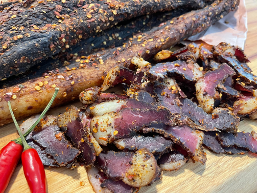Biltong Bites and Spicy Jerky